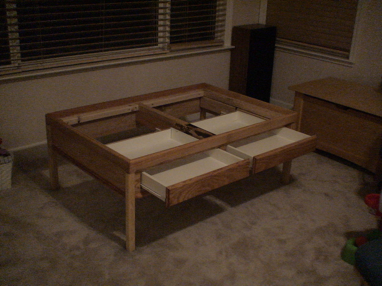 Table with removable top removed