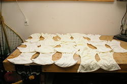 Fuzzi Bunz Diapers
16 Large sized - Has some staining
Outside view